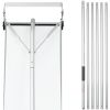 VEVOR Snow Roof Rake, 30ft Reach Aluminium Roof Shovel with Slide Cloth, Premium 19" Blade Snow Removal Tool, Safe on Roof with Roll Wheels, Anti-Slip