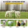 VEVOR Electric Fence Netting, 42.5" H x 164' L, PE Net Fencing with 14 Posts Double Spiked, Utility Portable Mesh for Goats, Sheep, Lambs, Deer, Hogs,
