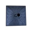 8.8 feet Outdoor Aluminum Patio Umbrella, Patio Umbrella, Market Umbrella with 42 Pound Square Resin Umbrella Base, Push Button Tilt and Crank lift, C