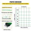 VEVOR Electric Fence Netting, 42.5" H x 164' L, PE Net Fencing with 14 Posts Double Spiked, Utility Portable Mesh for Goats, Sheep, Lambs, Deer, Hogs,