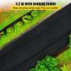 VEVOR 6.5FTx330FT Premium Weed Barrier Fabric Heavy Duty 3.2OZ, Woven Weed Control Fabric, High Permeability Good for Flower Bed, Geotextile Fabric fo