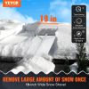 VEVOR Snow Roof Rake, 30ft Reach Aluminium Roof Shovel with Slide Cloth, Premium 19" Blade Snow Removal Tool, Safe on Roof with Roll Wheels, Anti-Slip
