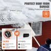 VEVOR Snow Roof Rake, 30ft Reach Aluminium Roof Shovel with Slide Cloth, Premium 19" Blade Snow Removal Tool, Safe on Roof with Roll Wheels, Anti-Slip
