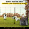 VEVOR Electric Fence Netting, 42.5" H x 164' L, PE Net Fencing with 14 Posts Double Spiked, Utility Portable Mesh for Goats, Sheep, Lambs, Deer, Hogs,
