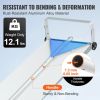 VEVOR Snow Roof Rake, 30ft Reach Aluminium Roof Shovel with Slide Cloth, Premium 19" Blade Snow Removal Tool, Safe on Roof with Roll Wheels, Anti-Slip