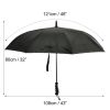 Biggdesign Moods Up Reverse Umbrella For Rain Windproof Black/Purple √ò 43 in
