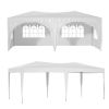 10'x20' Pop Up Canopy Tent with 6 Sidewalls, Ez Pop Up Outdoor Canopy for Parties, Waterproof Commercial Tent with 3 Adjustable Heights, Carry Bag, 6