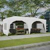 10'x20' Pop Up Canopy Tent with 6 Sidewalls, Ez Pop Up Outdoor Canopy for Parties, Waterproof Commercial Tent with 3 Adjustable Heights, Carry Bag, 6