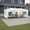 10'x20' Pop Up Canopy Tent with 6 Sidewalls, Ez Pop Up Outdoor Canopy for Parties, Waterproof Commercial Tent with 3 Adjustable Heights, Carry Bag, 6