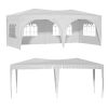 10'x20' Pop Up Canopy Tent with 6 Sidewalls, Ez Pop Up Outdoor Canopy for Parties, Waterproof Commercial Tent with 3 Adjustable Heights, Carry Bag, 6