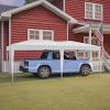 10'x20' Pop Up Canopy Tent with 6 Sidewalls, Ez Pop Up Outdoor Canopy for Parties, Waterproof Commercial Tent with 3 Adjustable Heights, Carry Bag, 6