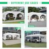 10'x20' Pop Up Canopy Tent with 6 Sidewalls, Ez Pop Up Outdoor Canopy for Parties, Waterproof Commercial Tent with 3 Adjustable Heights, Carry Bag, 6