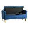 48'' Storage Ottoman Bench, Bench with Storage, for Entryway, Bedroom, Living Room